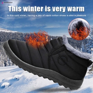Botas De Neve Quentes De Inverno Ankle Boots Forro De Pele Espessamento Impermeável Sapatos Para Mulheres E Homens