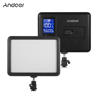 Pr* Andoer WY-160C LED Video Light Panel Photography Fill-in Lamp 3300K-5600K Adjustable Color Temperature Dimmable with