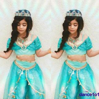 - Fantasia Infantil Menina Vestido De Princesa Aladdin Jasmine Cosplay (3)