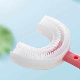 Escova De Dentes Infantil De Silicone Em Formato De U Para Inf / Bebês (5)
