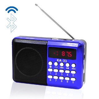Mini Caixa Som Bluetooth Radio Am/fm Portatil Potente