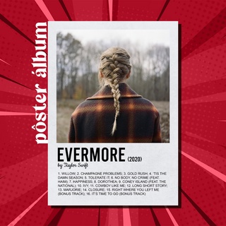 Pôster Álbum Evermore - Taylor Swift