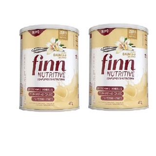 Kit com 2 Complemento Alimentar Finn Nutritive Sabor Baunilha Cremosa 400g