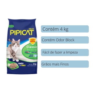 Areia Sanitária Pipicat Classic Para Gatos - Kelco (4kg) (3)