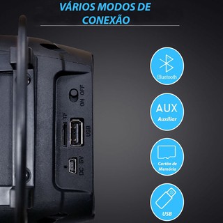 Caixa de Som Portátil Wireless Bluetooth MIni Kimiso (7)