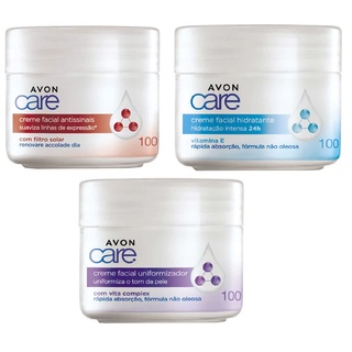 Creme Facial Avon Care - Aclarar, Accolade, Hidratante- 100g