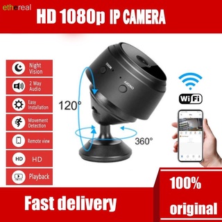(Pronta Entrega) Mini Câmera De Segurança Externa Sem Fio Hd 1080p Hd Wifi Ip C Mera Super Grande Angular Monitor 1080p Hd Mini Ip Eethereal