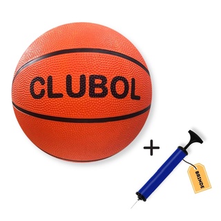 Bola de Basketball Tamanho Tradicional + Bomba de Inflar (1)