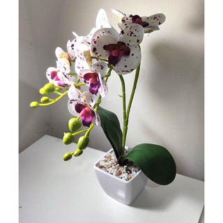 orquídea artificial com vaso plastico 30cm (3)