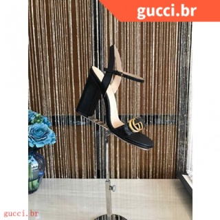 Sapatos femininos mais recentes da Gucci, sapatos de salto alto de alta qualidade 2022 com fivela G dupla