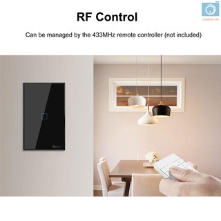 [Big Sale] SONOFF T3US3C-TX 3 Gang Smart WiFi Wall Light Switch 433Mhz RF Remote Control APP/Touch Control Timer US Stan (6)