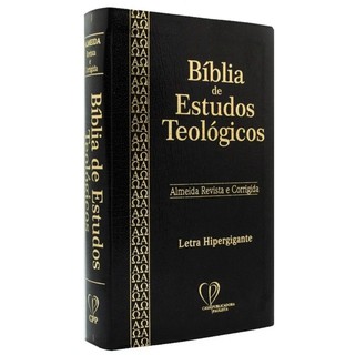 Bíblia de estudos teológicos Capa Luxo - Preta