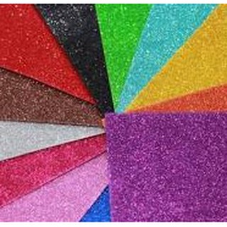 E.V.A glitter 40x50cm - cores maravilhosas