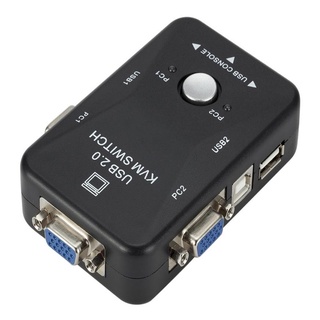 Chaveador KVM Switch 2 Portas USB E VGA Para Monitor e Mouse (1)
