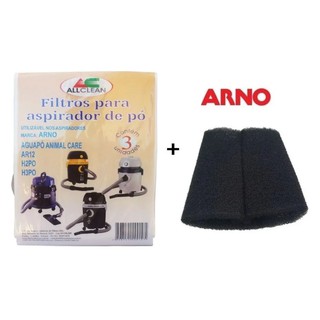 Filtro+saco Aspirador Arno Aguapo Animal Care Ar12 H2po H3po