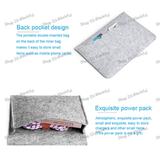 Laptop Bag Soft Bussiness Wood Felt Sleeve Bag Case for Apple Macbook AirPro Retina11'12'13'15Laptop for MacBook13.3Inch (5)