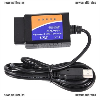 Newsmallbrains ELM327 USB Interface OBDII OBD2 Diagnostic Auto Car Scanner Scan Tool Cable V1.5 NSB