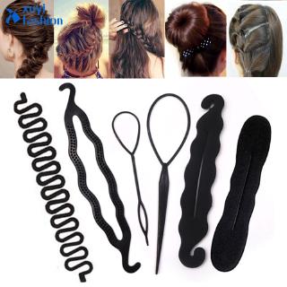 Magic Hair Styling Accessories Hair Clip DIY Hair Braiding Braider Tool Set Twist Bun Barrette Elastic Women Headband (1)