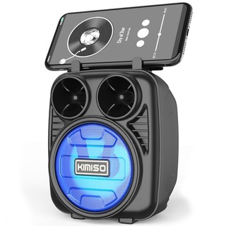 Kenux Caixa de Som Bluetooth Portátil com cartão SD Rádio FM Pen Drive Kimiso
