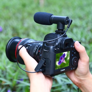 DSLR camera DV Microfone Estéreo Câmera Profissional Entrevista De Gravação