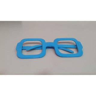 Óculos plastico nerd sem lentes, quadrado carnaval