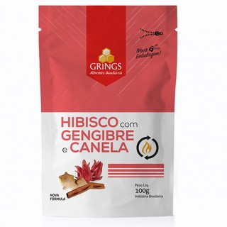 Termogênico Hibisco + gengibre + canela - 100g