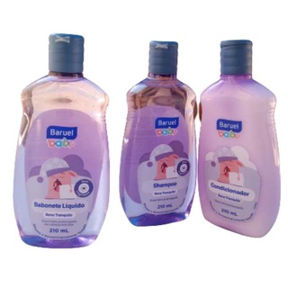 Kit Baruel Baby Sono Tranquilo 1 Sabonete 210ml 1 Shampoo 210ml 1 Condicionador 210ml