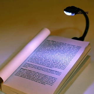 Lâmpada De Leitura Com Clipe De Claro Led Branca Portátil Para Livro / Viagem