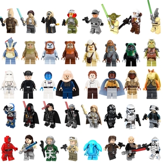 Mini Bonecos Bloco De Construção Educacional Infantil Lego Star Wars Han Solo Império Soldado Da Neve
