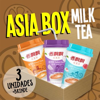 Asia Box Milk Tea (Xiang Piao - kit de milk teas asiáticos em copo estilo cafeteria) - 3 unidades (1)