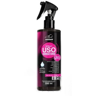 Spray uso obrigatório, liso obrigatório - Belkit, 200ml. Protetor termico. 10 em 1. Antifrizz, para cabelo.