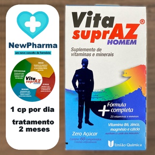 Vitamina Homem A-Z Completa Vita Supraz 60cp Original Super Promoção