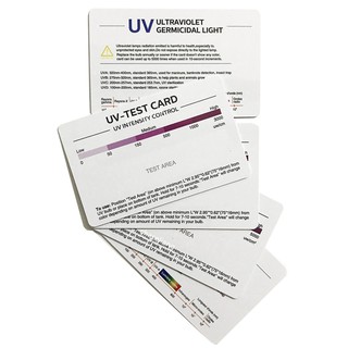Cartão De Teste Ultravioleta Uv Uvc / Teste De Luz Azul / Luz De Polarizada / Cartões De Teste De Luz