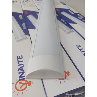 2 Tubular Slim LED Sobrepor Completa 60cm Branco Frio
