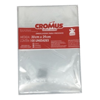 Saco Incolor Cromus 20x29 - PT C/ 100