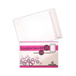 Envelope Branco Offset (Cabe A5) 75g 176x250 (Pacote com 30 Unidades) - Romitec