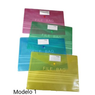 Envelopes de plástico Pastas de Documentos Arquivo Com Etiqueta Bolso & Botão de Pressão Escola Escritório (1)