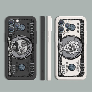 Capa Flexível De Silicone Com Borda Reta Em Dólar/Antiga Para iPhone 13 Pro Max/12/11/XR/XS/7/8 Plus/SE 2020