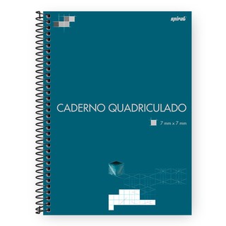 Caderno universitário capa dura 96 Folhas quadriculado 7x7mm (1)