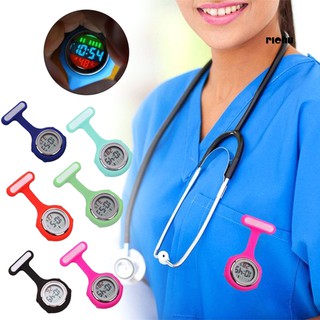 Rc & 1pc Broche Com Visor Digital Para Enfermeiras / Relógio Elétrico De Bolso (1)