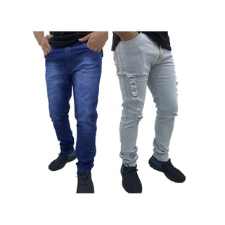 kit 03 calças jeans masculina sarja skinny slim 36 ao 48 promoção (7)