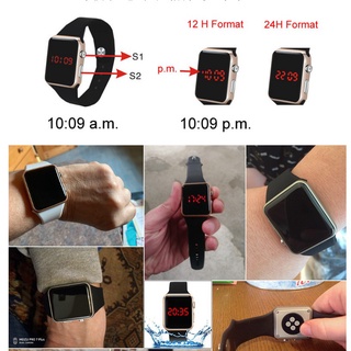 Sports Silicone LED Watch New Fashion Digital Watches Student Watches (5)