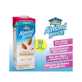 Leite Vegano Com Amêndoas Almond Breeze Zero Original 1 L