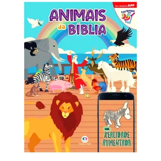 Livro De Colorir Animais Da Bíblia - Desenhos Maravilhosos Para Pintar Com o recurso de realidade aumentada