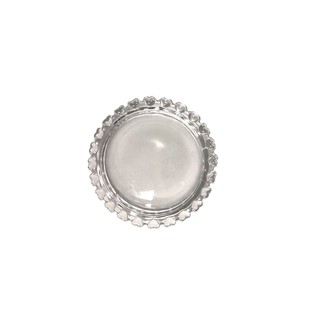 Mini Prato Cristal Coração Transparente 9,5x2cm - Lyor