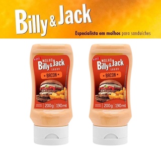 Molho Billy Jack Bacon 02 Unidades Billy Jack Bacon Molho de Bacon Billy Jack Sabores Molhos Kisabor