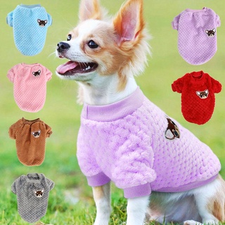 Cão Chihuahua Roupas Bordado De Malha Velo Jumper Sweater Vest Inverno Quente Para Cães Pequenosl Pet Filhote De Cachorro Francês Bulldog Yorkies (1)