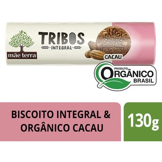 Biscoito Integral Orgânico Cacau Mãe Terra Tribos Pct 130g