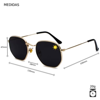 Oculos de Sol Feminino Oculos Hexagonal Metal Masculino Solar Oculos Escuro (3)