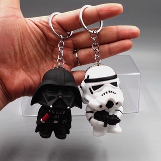 Star Wars Bonito Chaveiro Boneca Darth Vader Storm Trooper Ação Mini Figura Chave Anel De Brinquedo Extravagante Presente Para O Amigo (1)